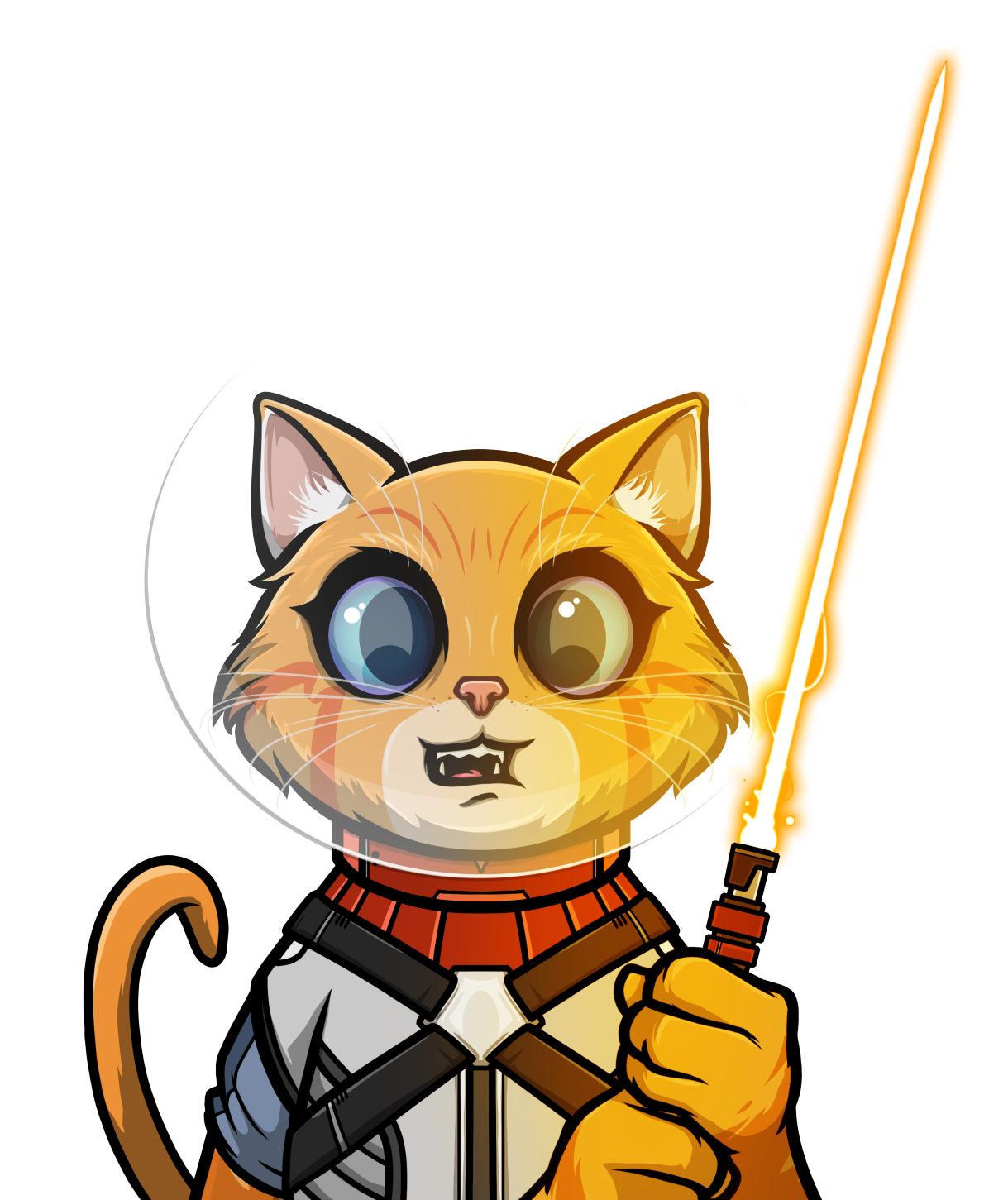 Saber Equipped